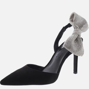 INC Forever Your Girl Womens Suede Bow Pumps